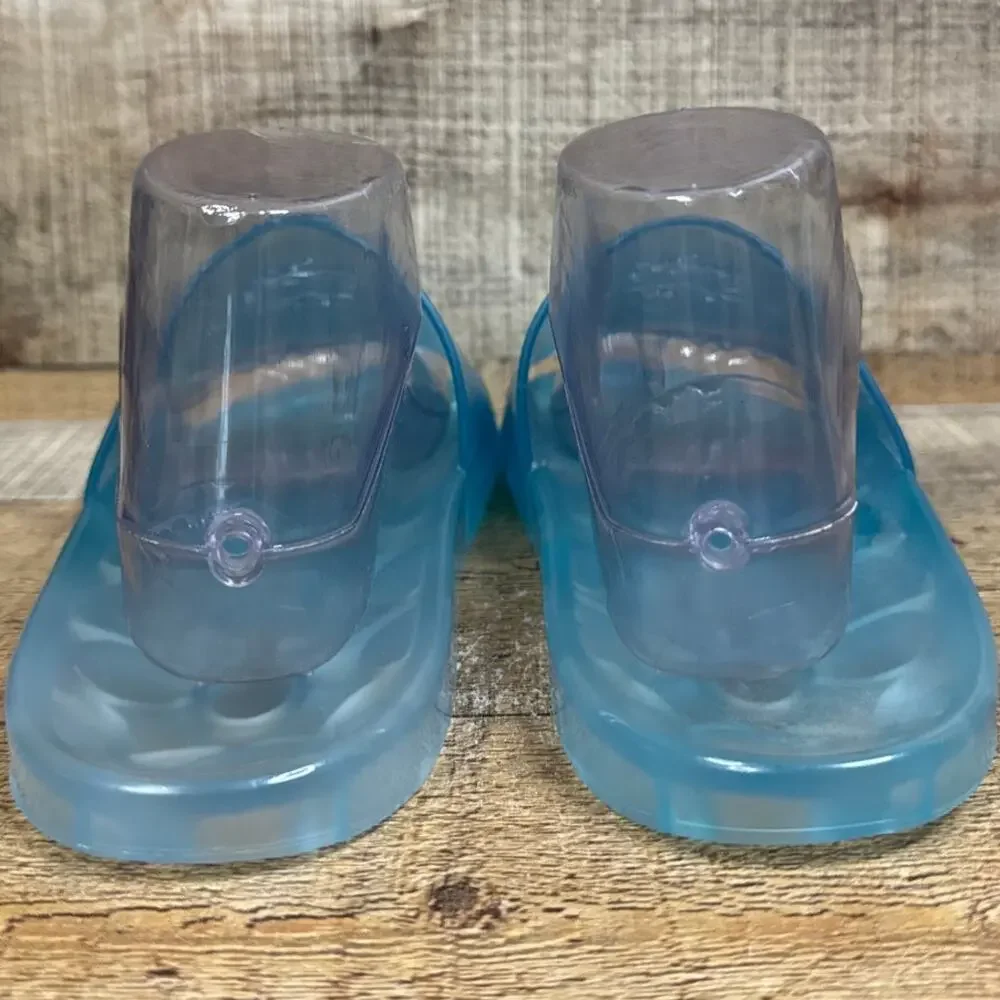 NEW Coach Ulyssa Rubber Slide Clear Jelly Sandals Sea Mist Blue Size 8 - Picture 8 of 13